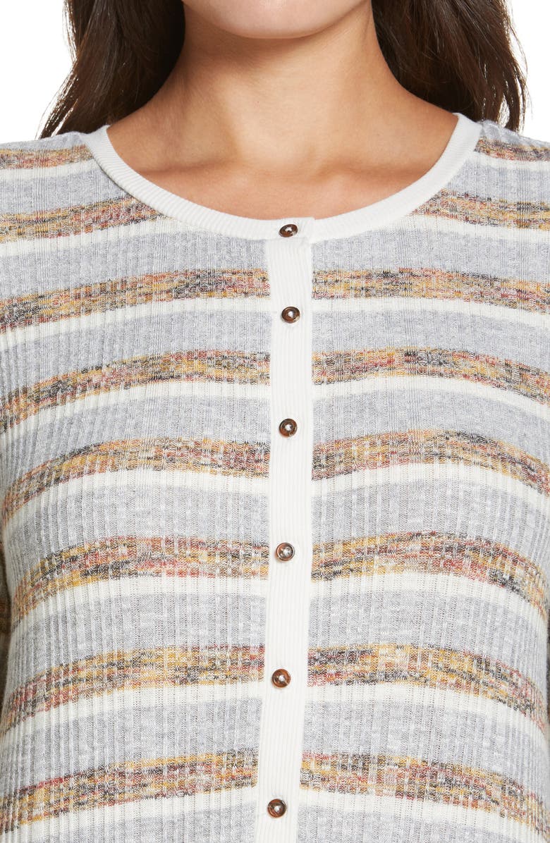 Honeydew Intimates Overslept Stripe Jumpsuit, Alternate, color, 