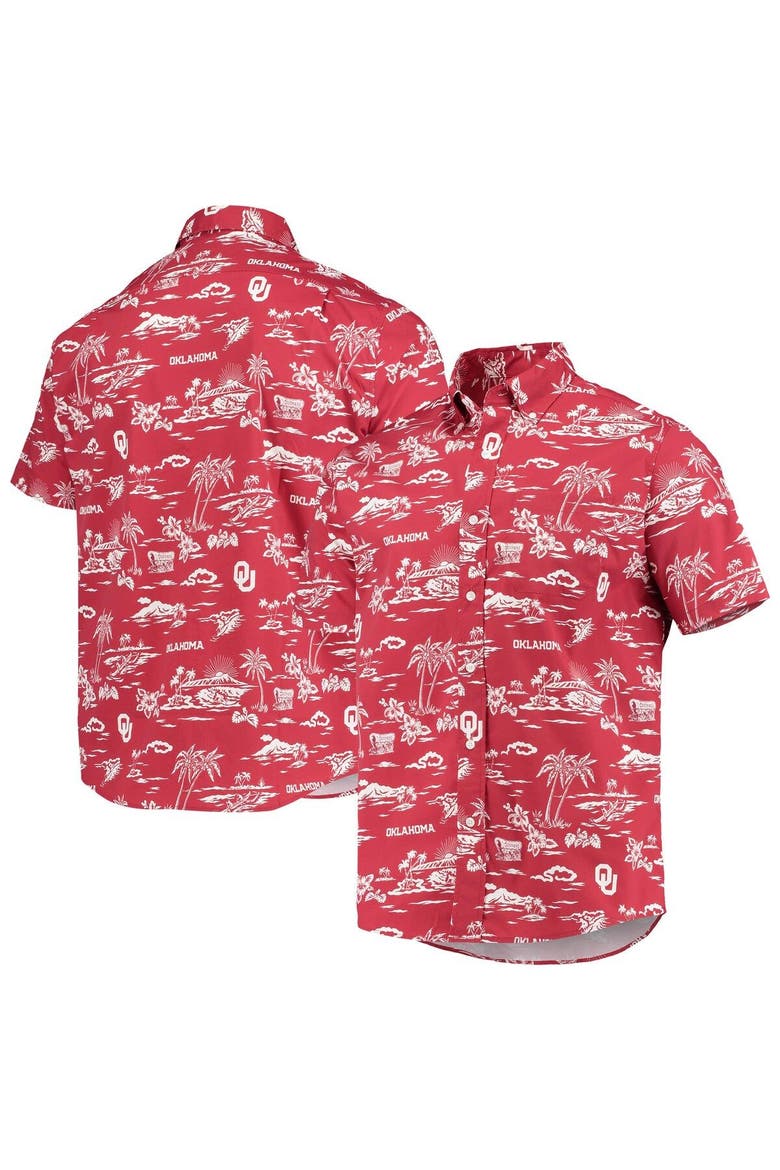 Men's Reyn Spooner Crimson Oklahoma Sooners Classic Button-Down Shirt, Main, color, Crimson