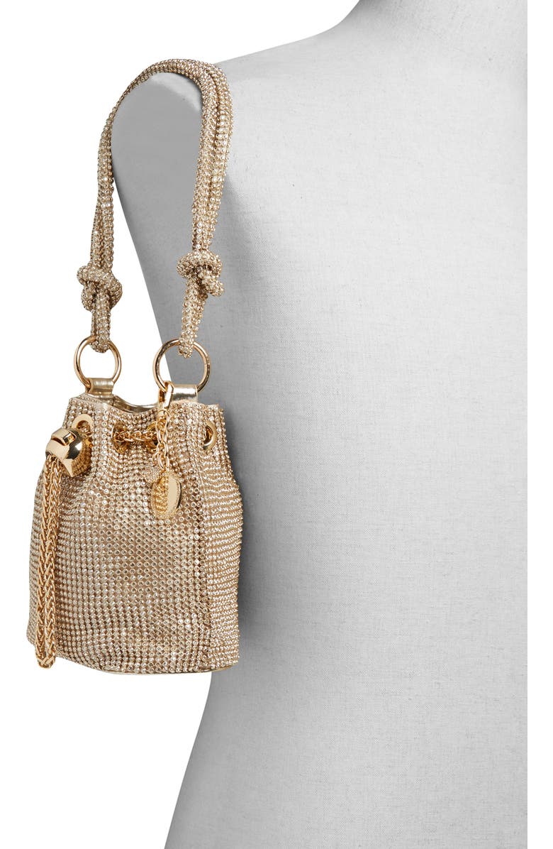 ALDO Marvelax Mesh Bucket Bag, Alternate, color,