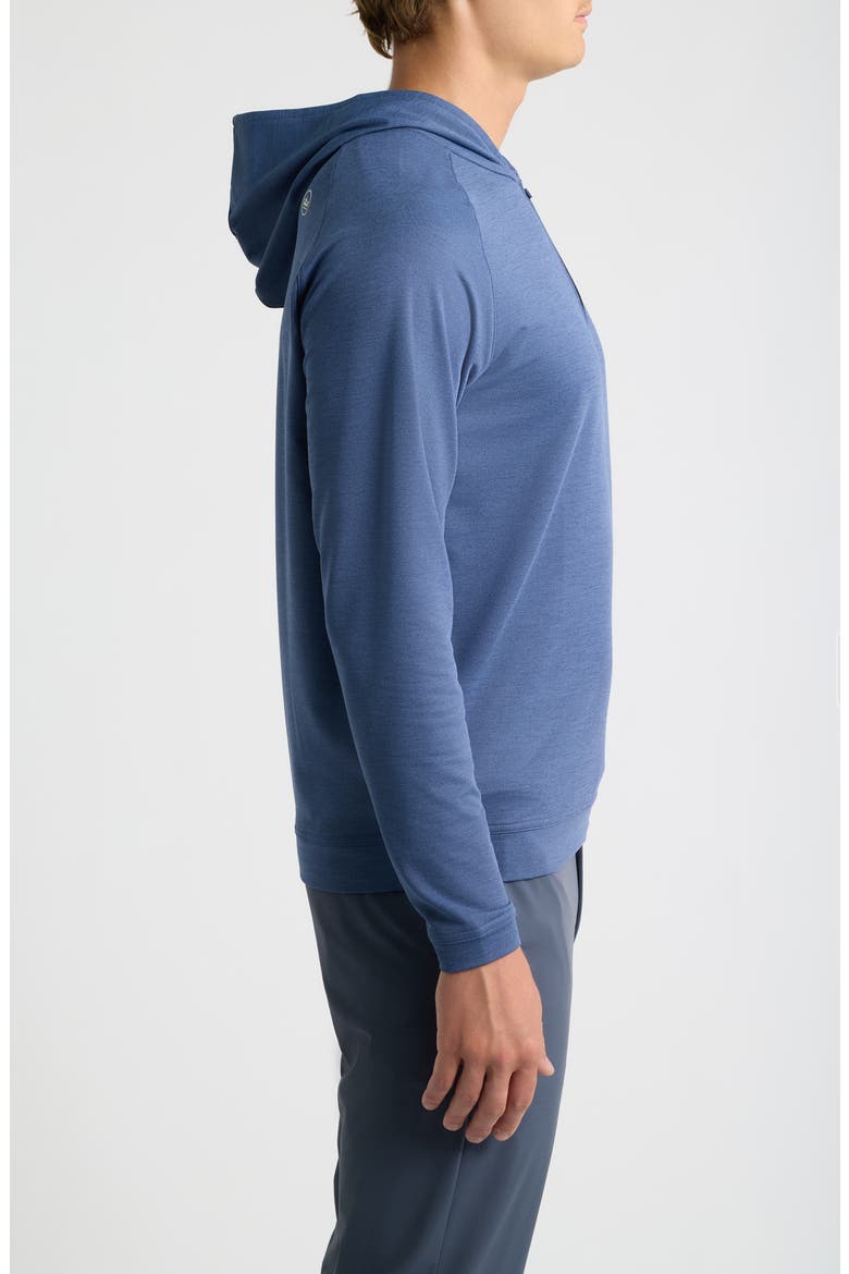 Pine Quarter Zip Performance Hoodie, Alternate, color, NAVY