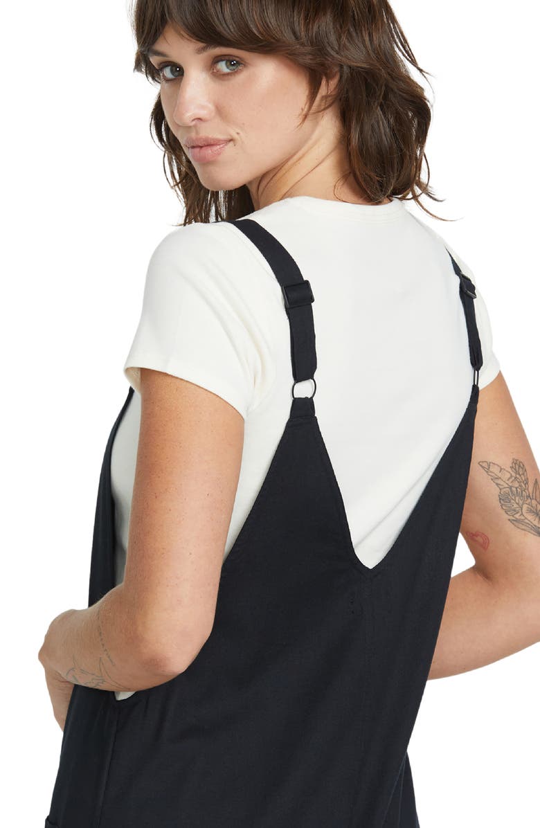 Volcom Stone Strut Cotton Blend Twill Romper, Alternate, color, 