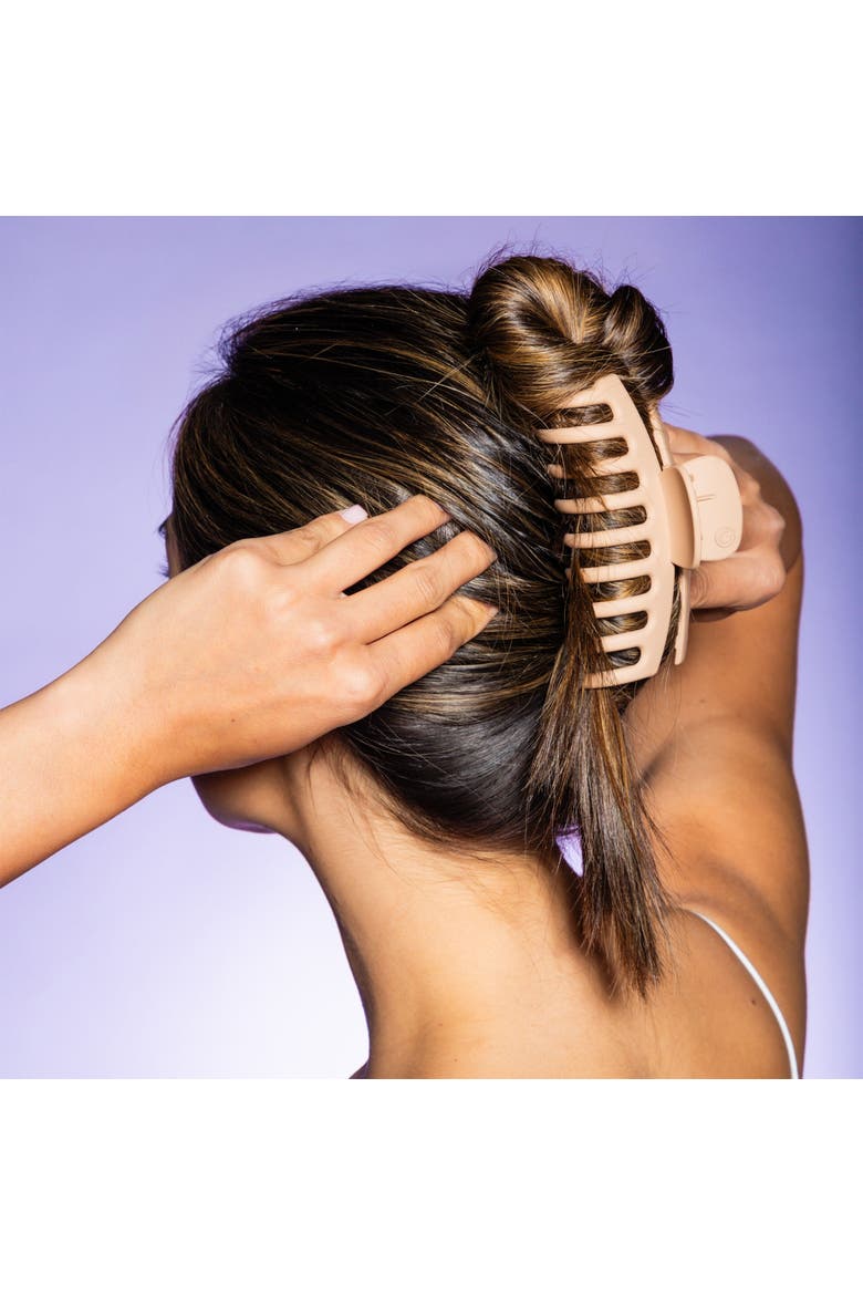 Thick Hair Claw Clips, Alternate, color, Brown