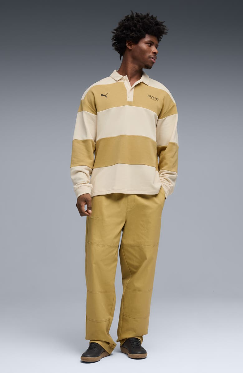 PUMA Lifestyle Crew Oversize Cotton Blend Polo, Alternate, color, Coffee Milk