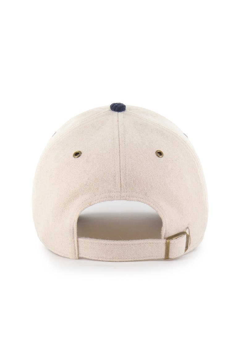 Women's '47 Natural/Navy Chicago Bears Rope Script Clean Up Adjustable Hat, Alternate, color, Natural