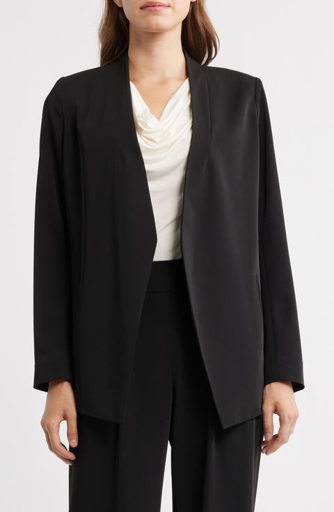 Traveler's Open Front Stretch Gabardine Jacket