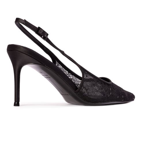Black Suede Studio Marina 80 Pump In Black