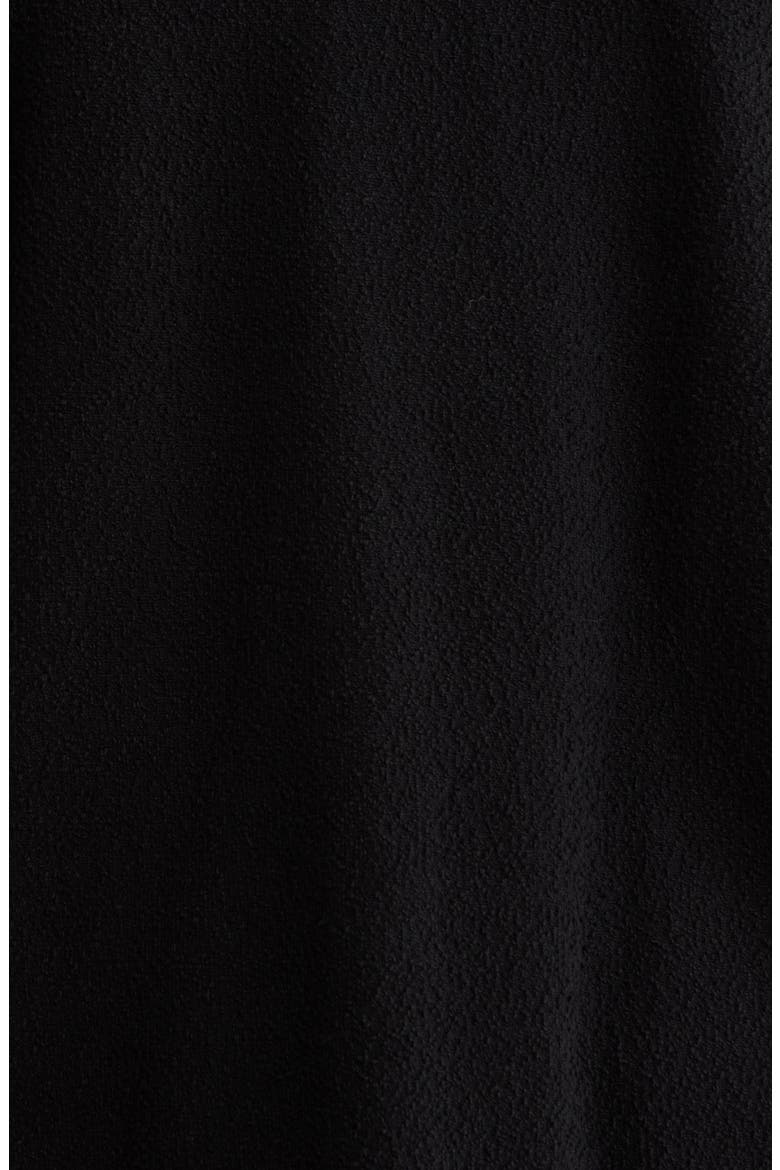 V-Neck Snap Front Bouclé Jacket, Alternate, color, BLACK