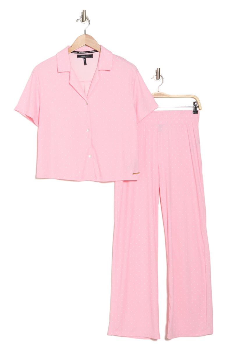 BCBG Luxe Rib 3-Pack Assorted Pajamas, Alternate, color,