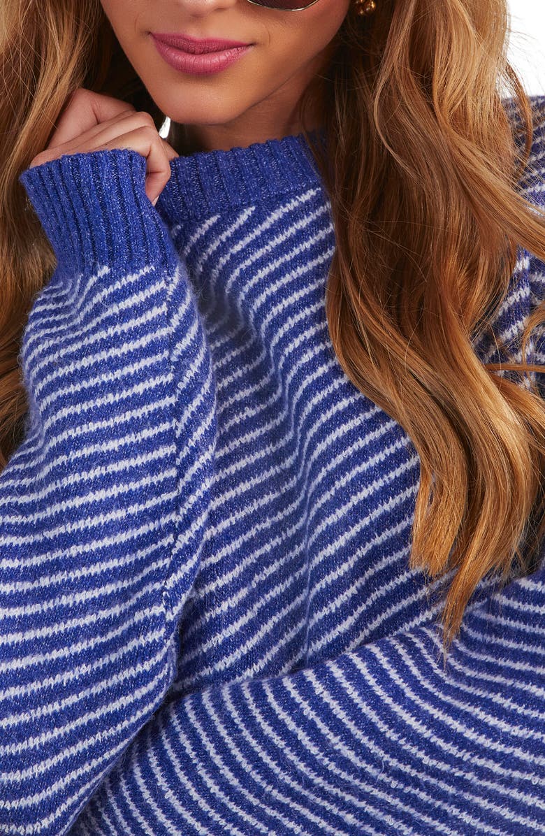 VICI Collection Mallory Stripe Crewneck Sweater, Alternate, color, 