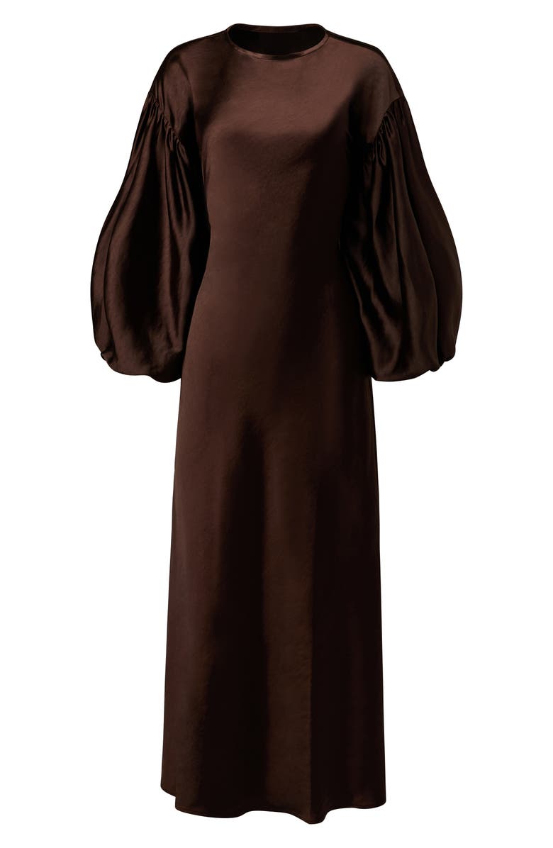 WeWoreWhat Balloon Sleeve Satin Maxi Dress, Alternate, color,