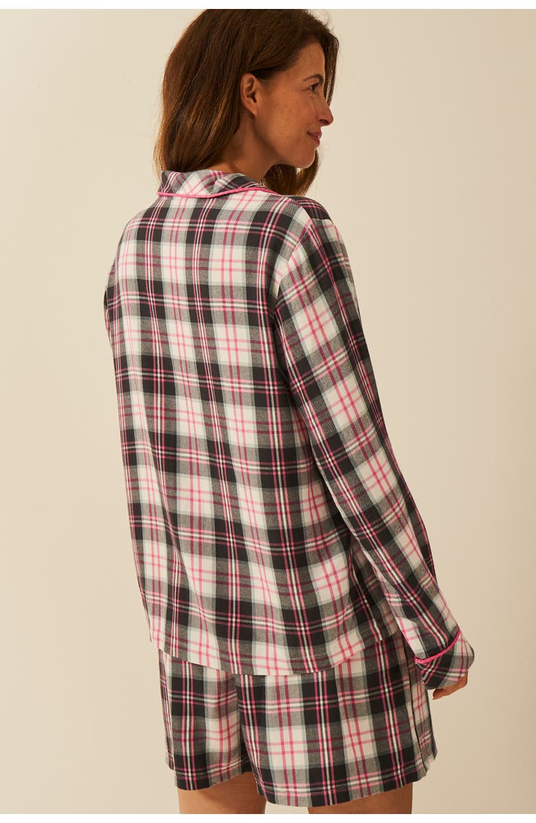 Stripe & Stare Ecovero Long Sleeve Pyjama Top, Alternate, color, No Grey Days