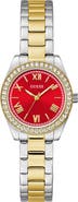 GUESS Mini Luna Two-Tone Bracelet Watch, 30mm