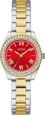GUESS Mini Luna Two-Tone Bracelet Watch, 30mm