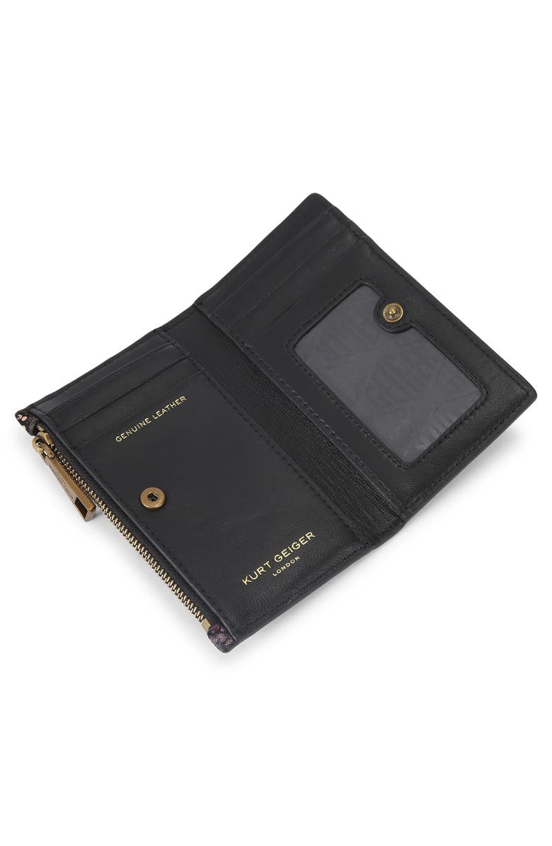 Kurt Geiger London Shoreditch Leather Bifold Wallet, Alternate, color, Open Grey