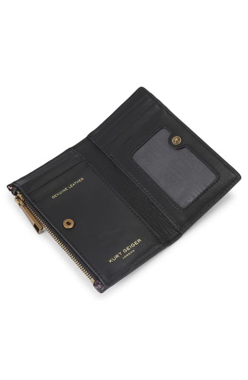 Kurt Geiger London Shoreditch Leather Bifold Wallet In Purple
