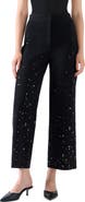 Akris punto Chieko Embellished Crop Wide Leg Pants