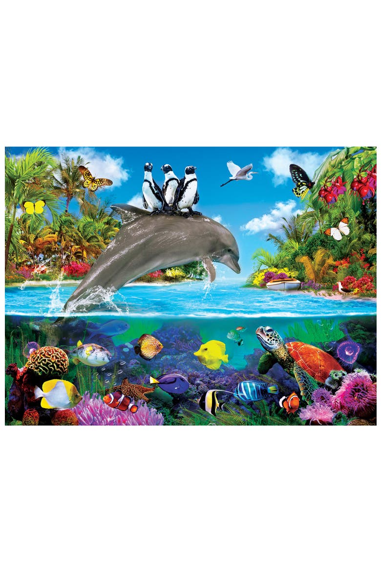 Dolphin Ride 300 Piece Jigsaw Puzzle, Alternate, color, Multicolor