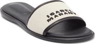 Isabel Marant Vikee Logo Slide Sandal