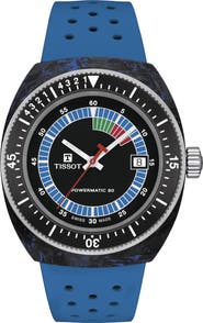 Tissot Sideral S Powermatic 80 Rubber Strap Watch, 41mm
