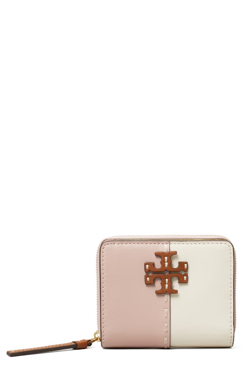 Tory Burch McGraw Leather Bifold Wallet, Main, color,
