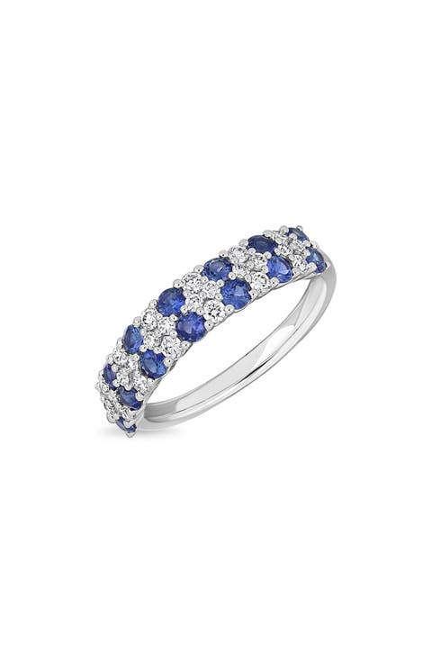 18K Gold El Mar Gemstone Band Ring (Online Trunk Show)
