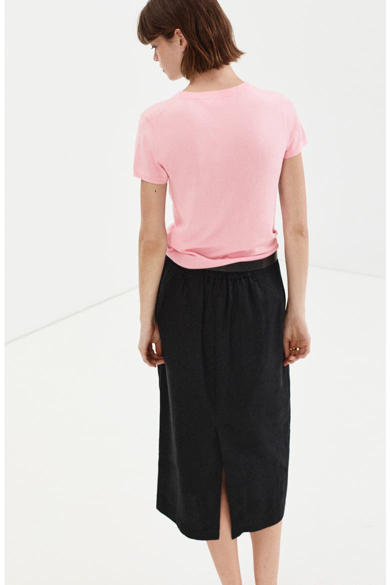 Fine Knit Henley Sweater, Alternate, color, PINK