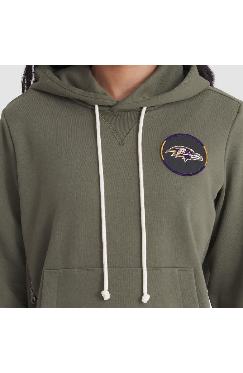 Nike Women's Nike Olive Baltimore Ravens 2025 Salute to Service Sideline Standard Issue Dri-FIT Hoodie, Alternate, color, Olive