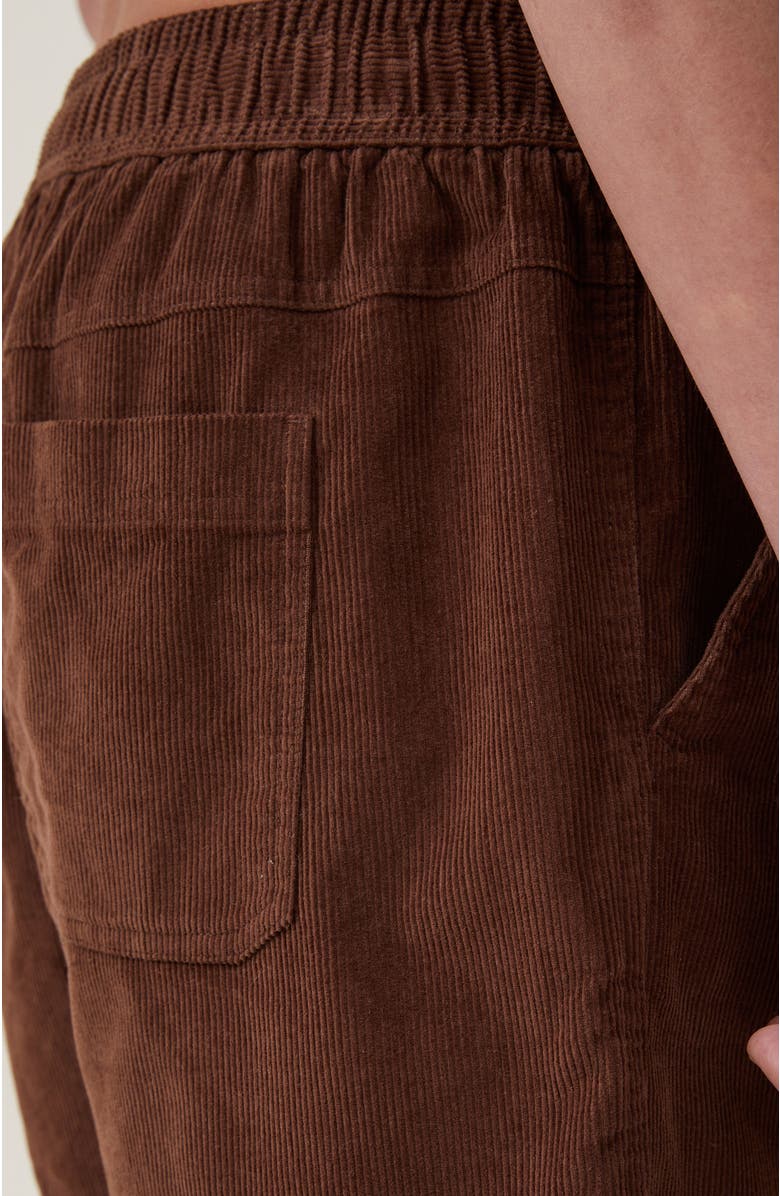 Cotton On Men's Easy Short, Alternate, color, Chocolate Cord