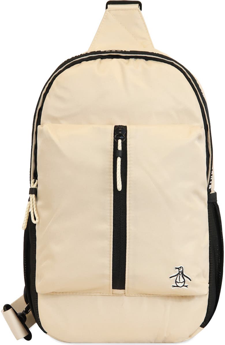 Original Penguin Large Sport Crossbody Bag, Main, color, Oatmeal/ Travertine