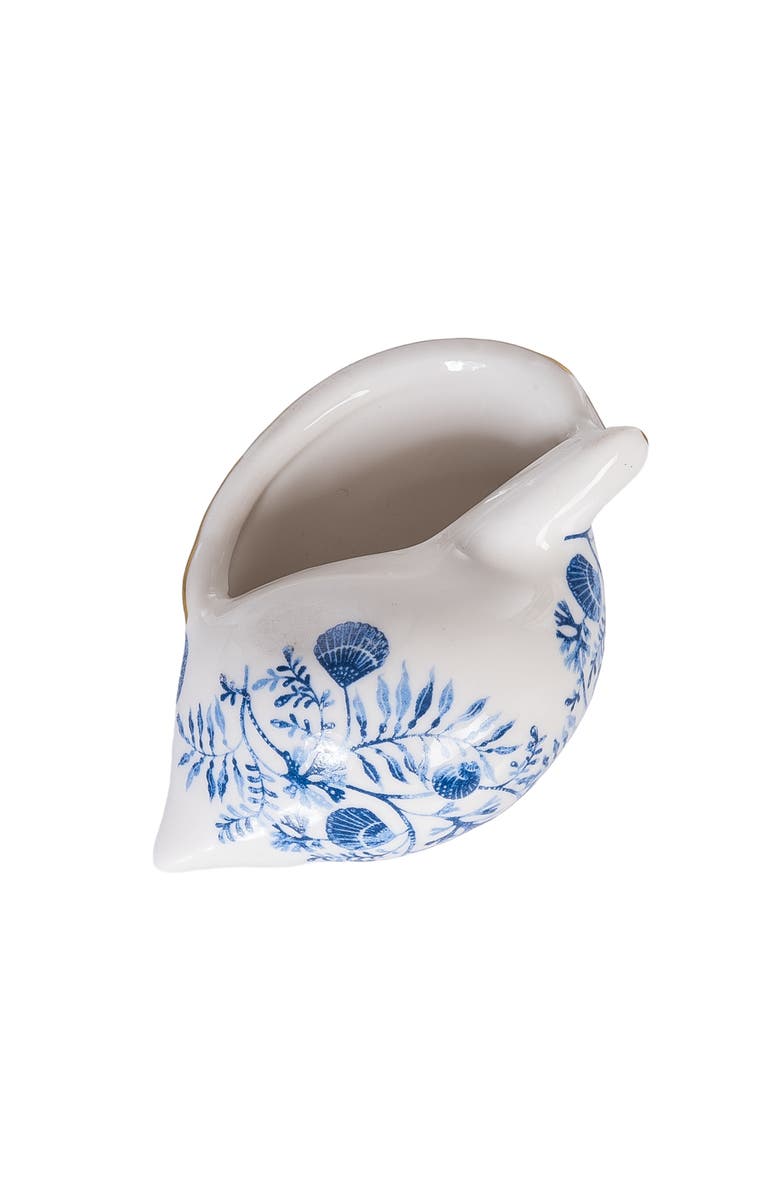 Gallerie II Chinoiserie Scotch Ponnet Shell Decorative Figurine, Alternate, color, Blue