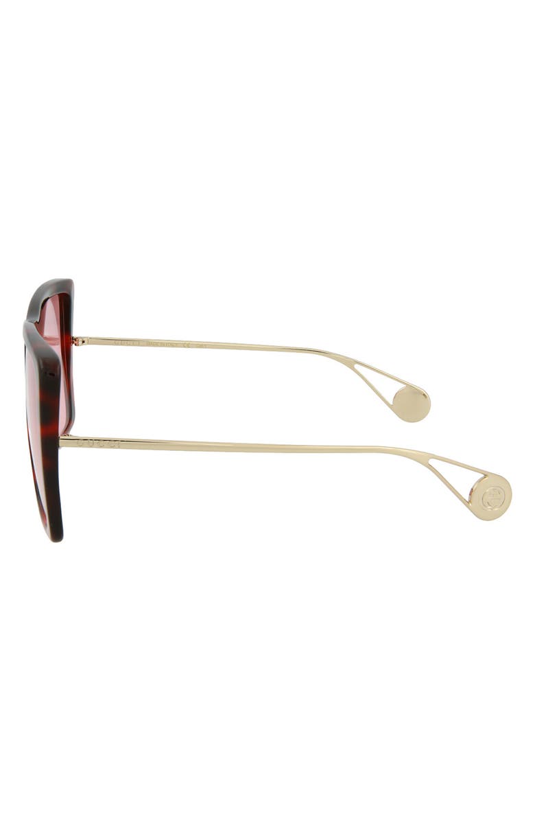 Gucci 61mm Square Sunglasses, Alternate, color, 