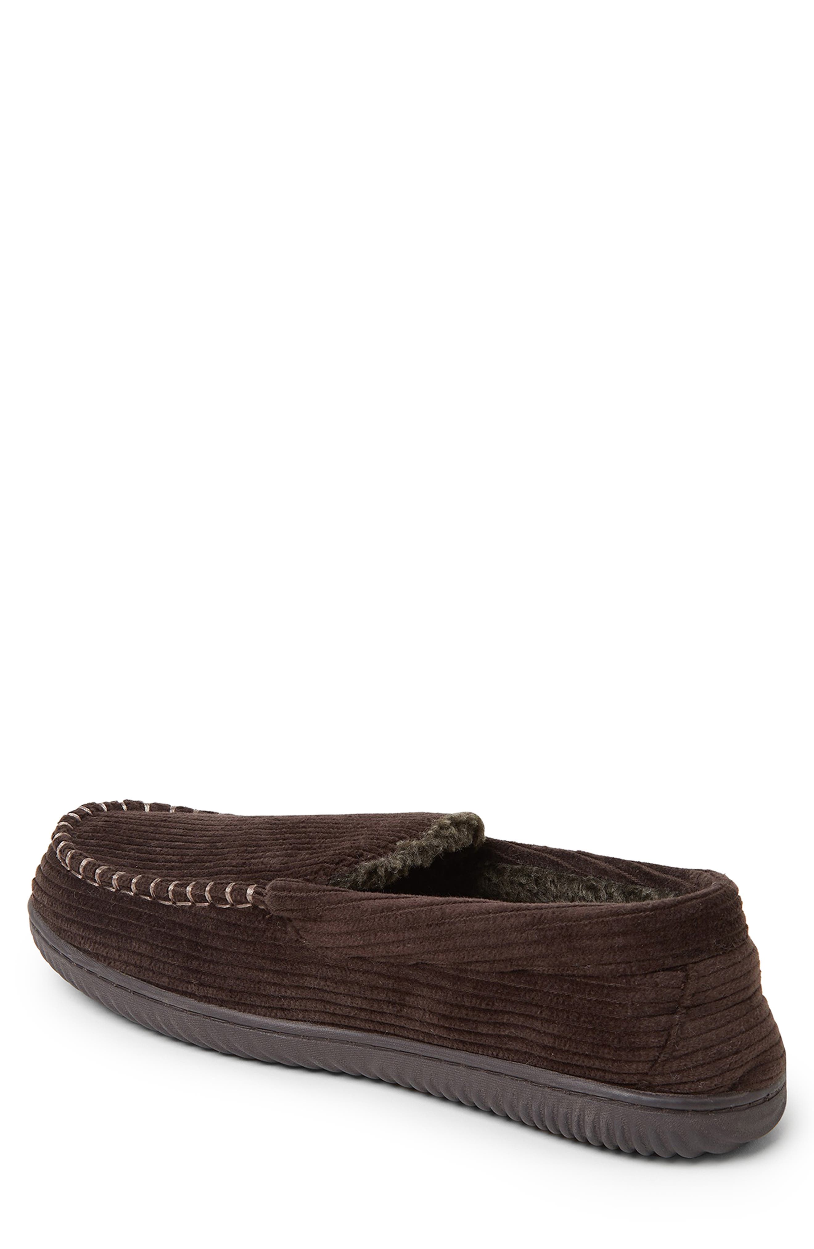 DEARFOAMS Niles Corduroy Moccasin Slipper, Alternate, color, 