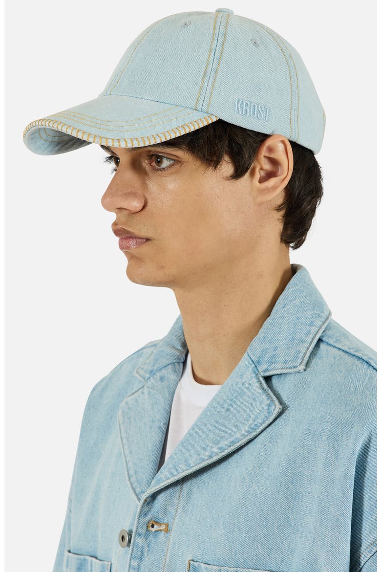 Denim Adjustable Baseball Cap, Alternate, color, LIGHT WASH