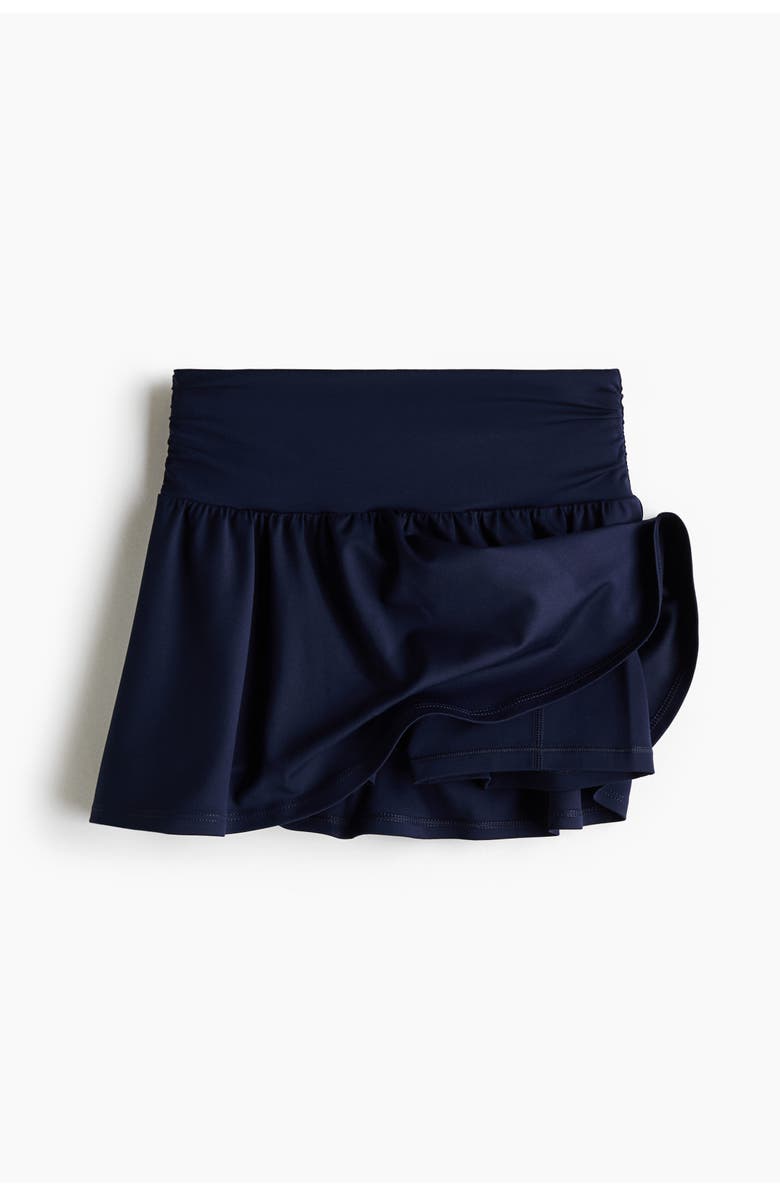 H&M Tennis Skirt With Softmove, Alternate, color, Navy Blue