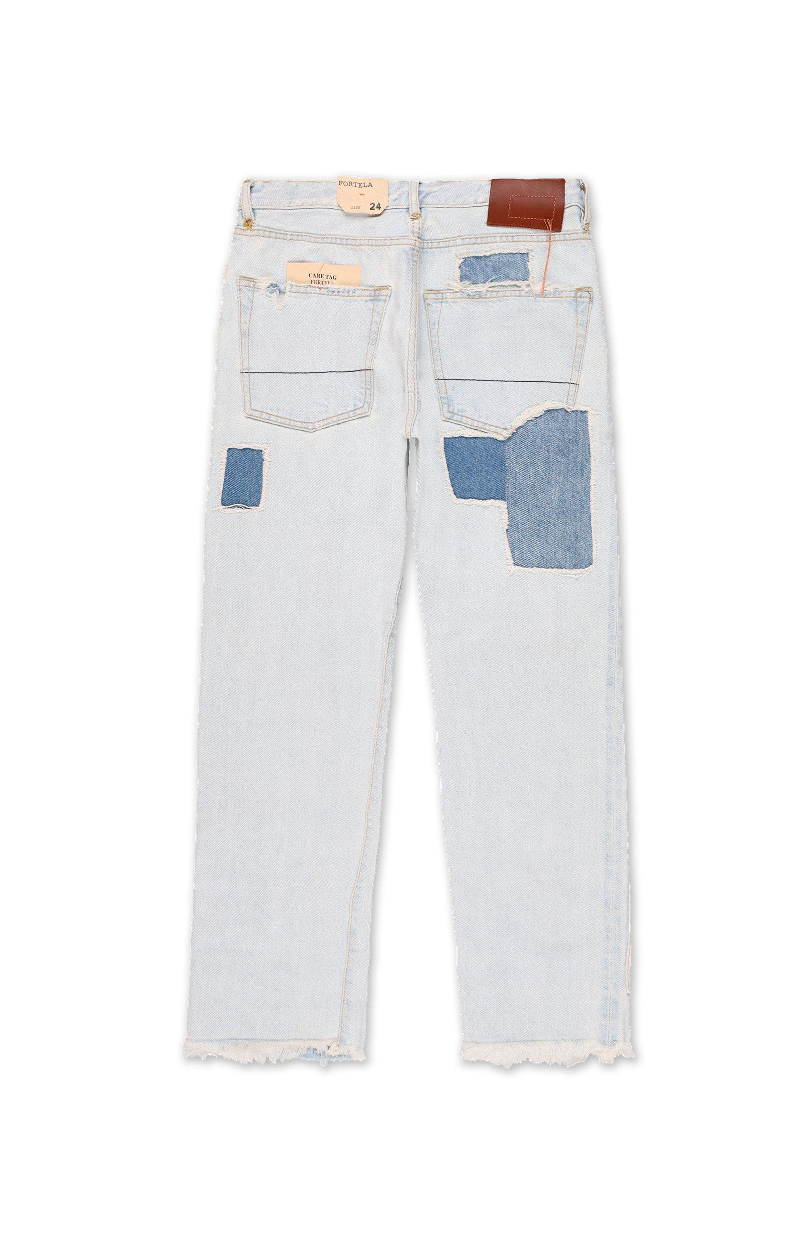 Patchwork Five Pocket Denim Pants - image 2