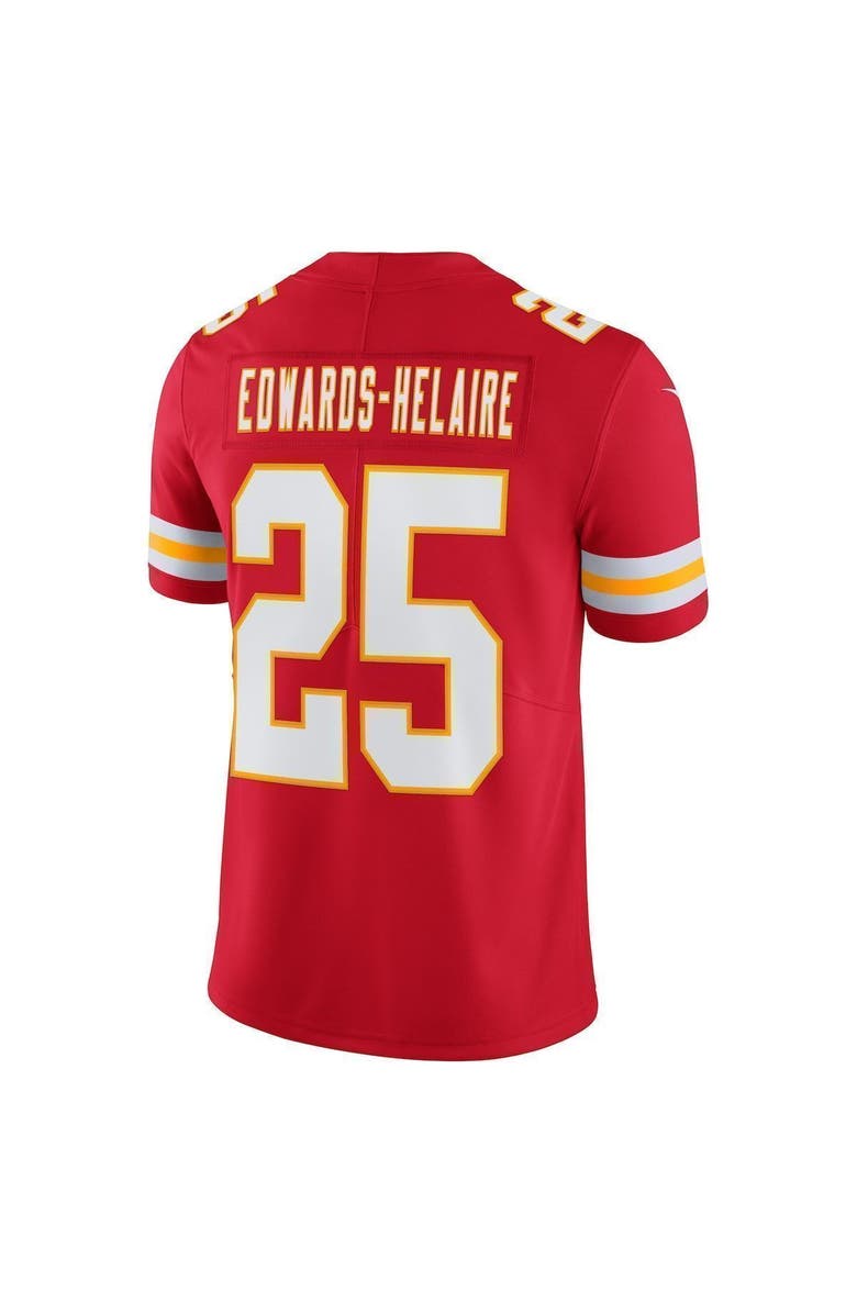 Nike Men's Nike Clyde Edwards-Helaire Red Kansas City Chiefs Vapor Limited Jersey, Alternate, color, 