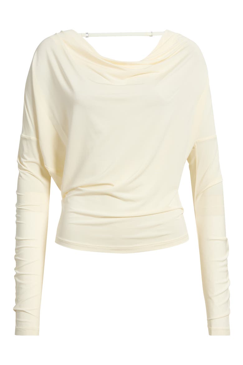 Long Sleeve Cowl Back Top, Main, color, WINTER WHITE