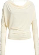 Helmut Lang Long Sleeve Cowl Back Top