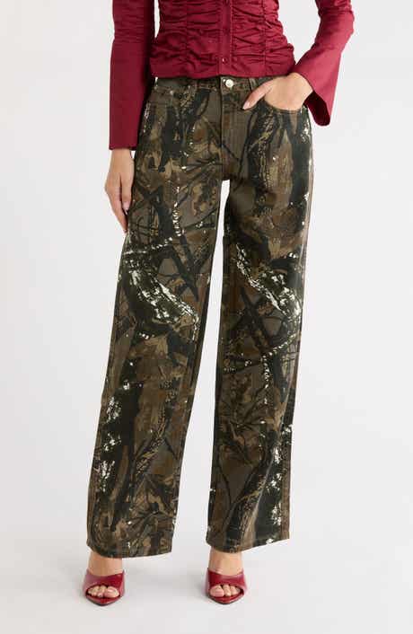 Raiders Mid Waist Straight Leg Jeans