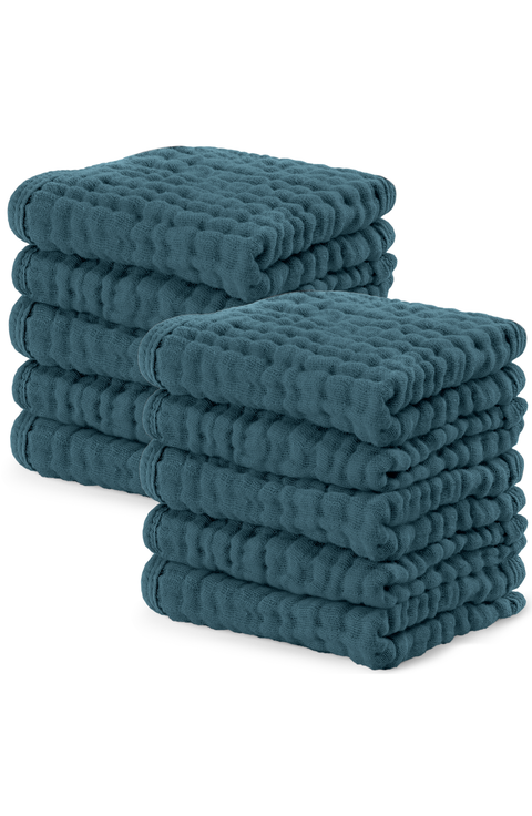 Muslin Washcloths - Pack of 10