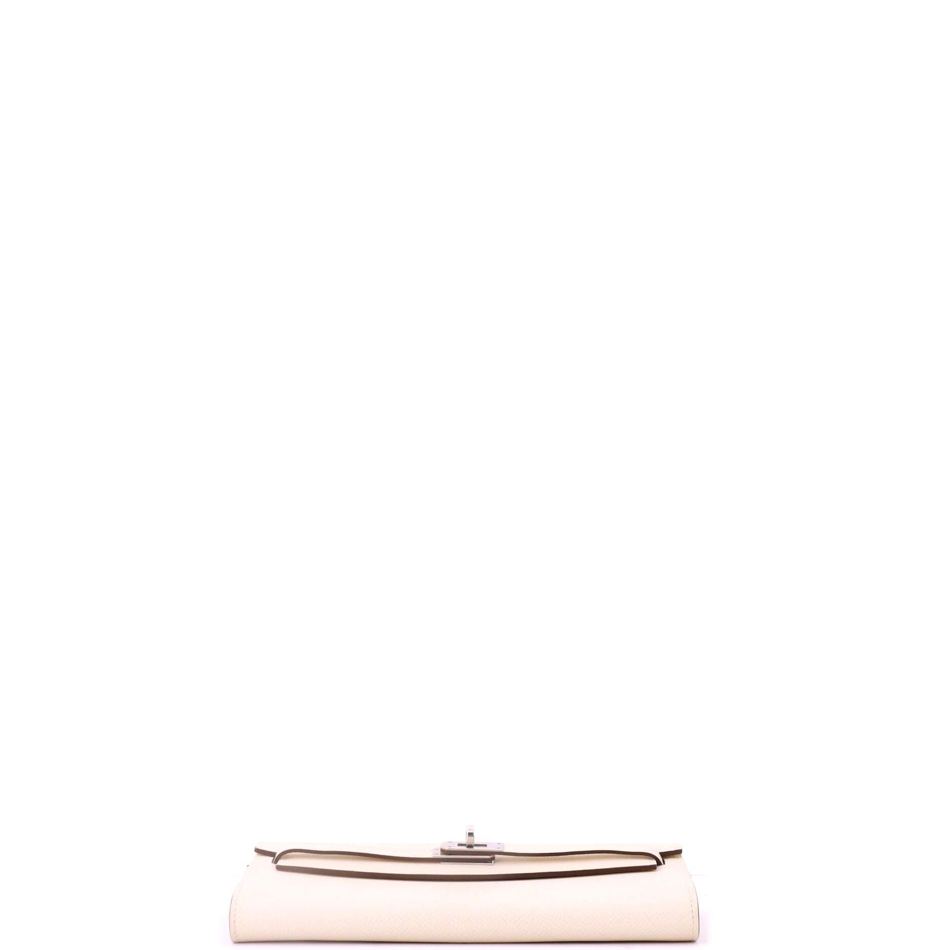 Pre-Owned Hermes Kelly To Go Wallet Verso Epsom, Alternate, color, Verso - Nata/Jaune Poussin