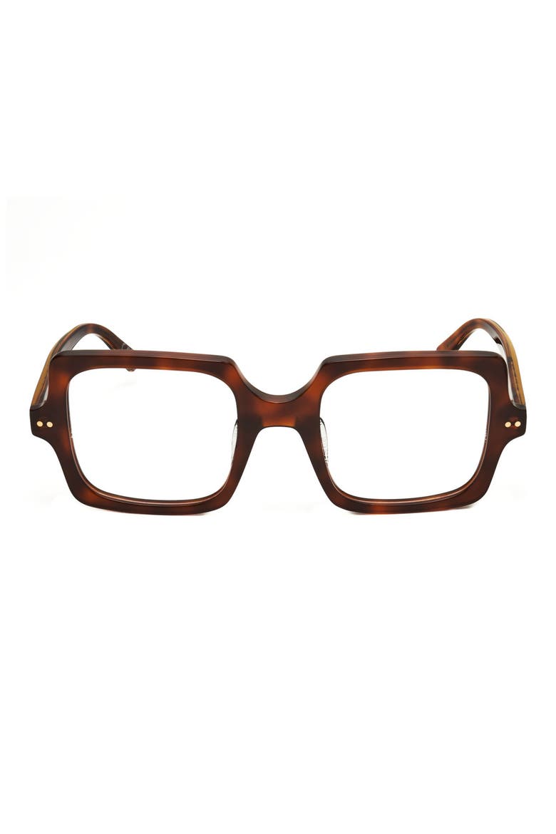Square Optical Glasses, Main, color, TORT