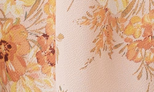 O'neill Noa Naya Floral Babydoll Shirt In Rose Dust