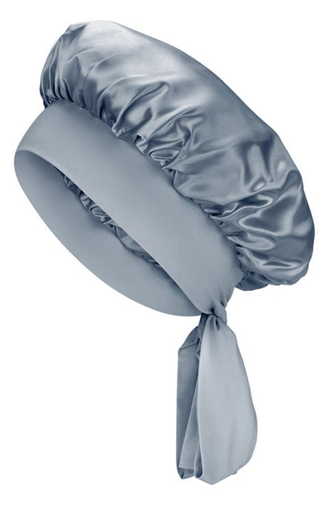 Bow Mulberry Silk Bonnet