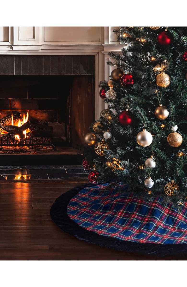 Petite Plume Windsor Tartan Cotton Tree Skirt, Alternate, color, 