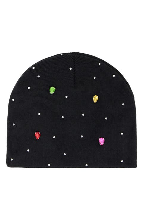 Embellished Cotton Beanie