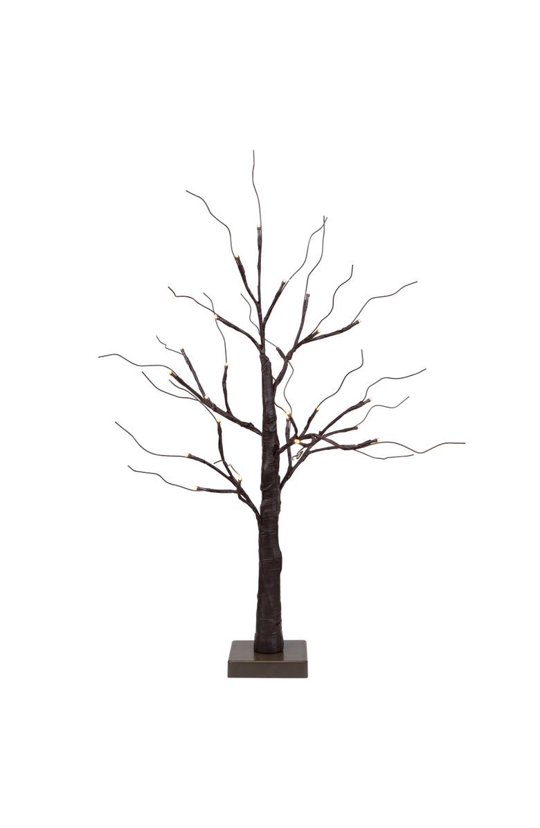 Northlight LED Lighted Christmas Twig Tree - 24" - Brown - Warm White Lights, Main, color, Brown