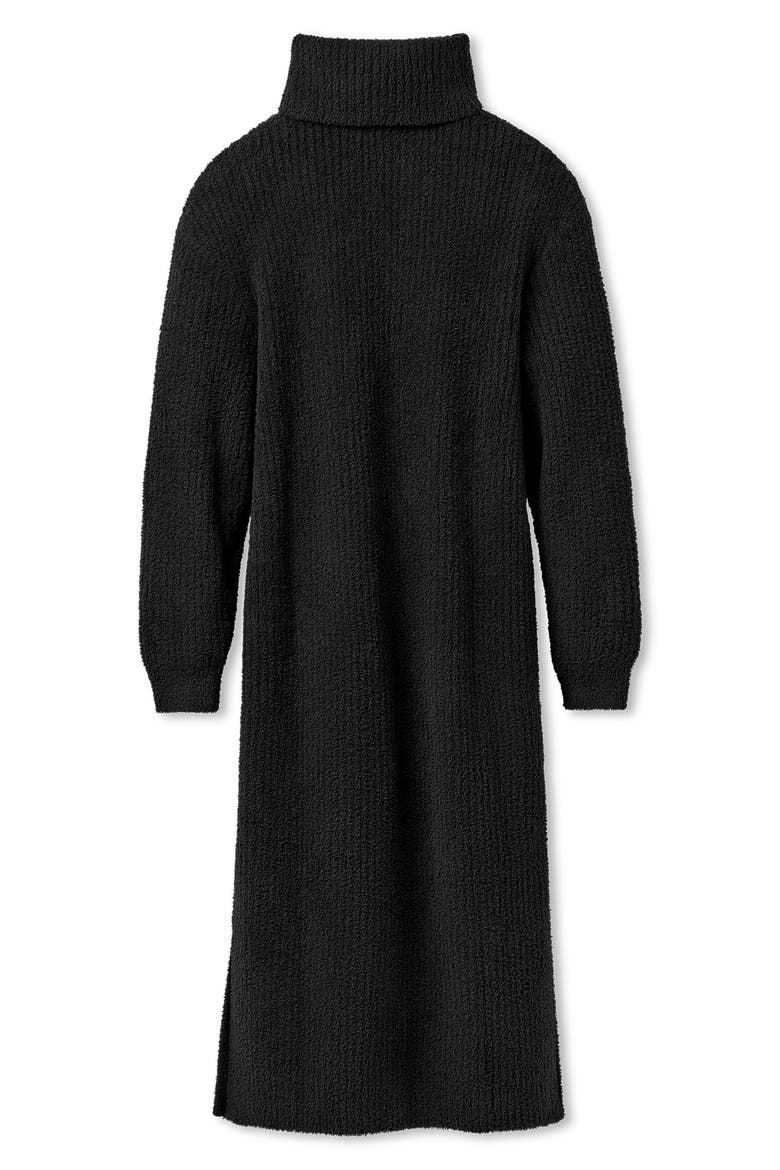 Atlie Turtleneck Rib Dress, Alternate, color, BLACK