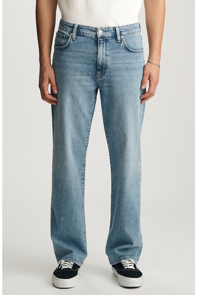 Marlon Relaxed Fit Wide Leg Jeans, Main, color, CLOUD OCEAN BLUE