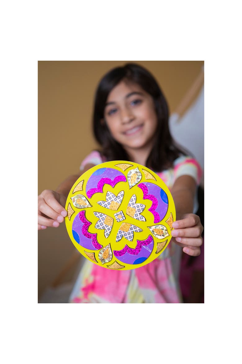 Foil Craft Kit Rangoli Mandala, Ages 4+, Alternate, color, Multicolored